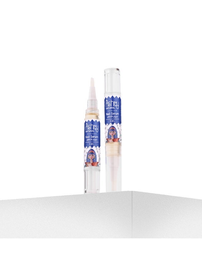 أشري ناتشورال سيروم أشري الطبيعي لتقوية الأظافر الضعيفة والهشة مع فرشاة دقيقة للعناية بالأظافر - Image 2